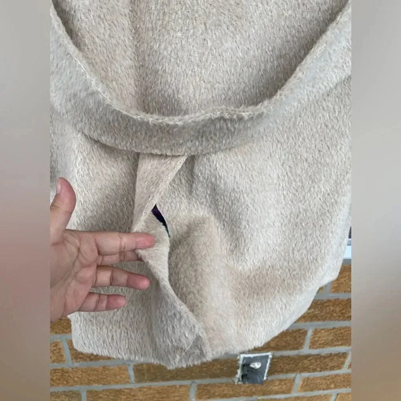 Trina Turk alpaca /wool autumn turtleneck coat size 12 - Picture 15 of 17